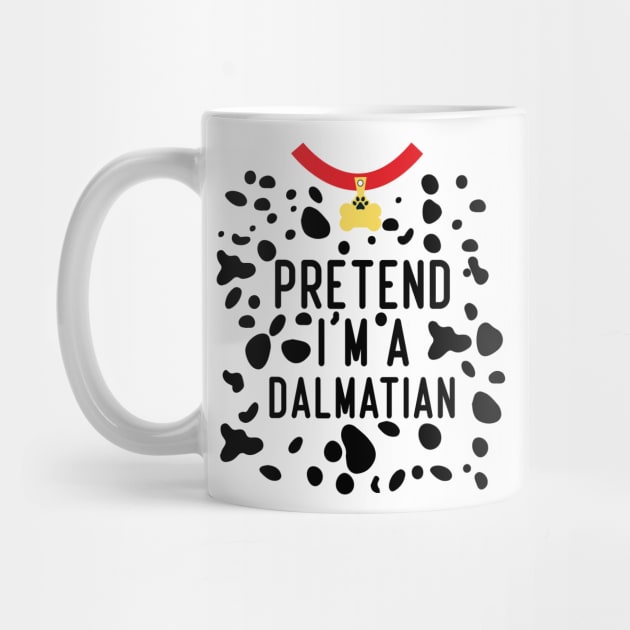 pretend i'm a dalmatian costume party funny halloween dog by Bourdia Mohemad